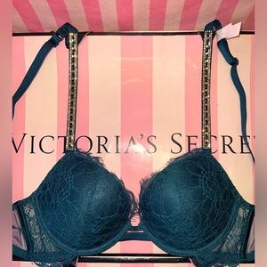 Victoria’s Secret Bra Push Up Bling Straps 32B